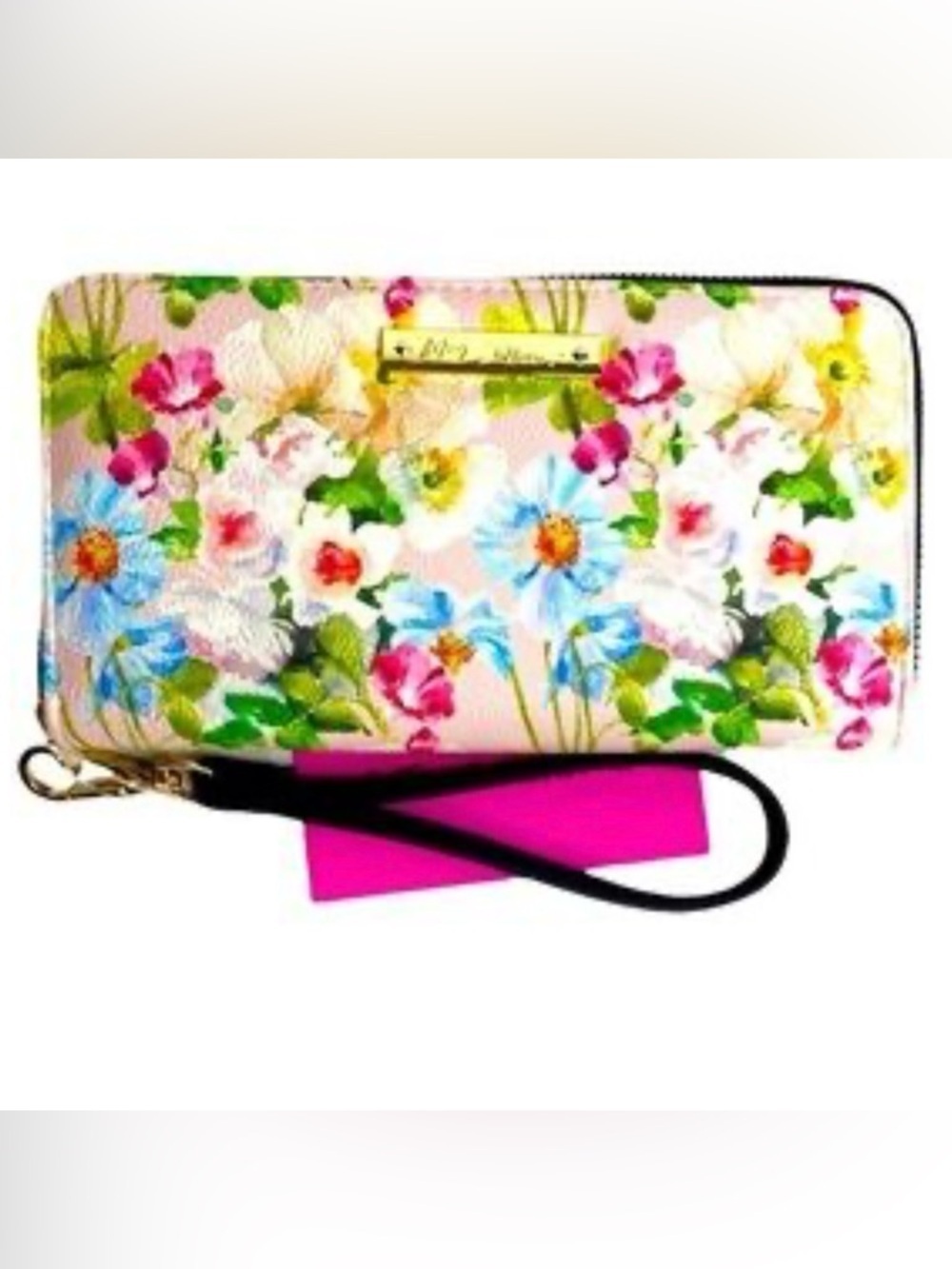 Betsey Johnson zip around wallet!!